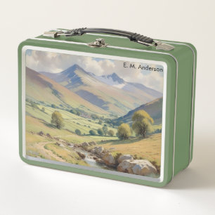 Mountains Picture Landscape Scenery Personalized Metal Lunch Box
