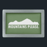 Mountains Please Belt Buckle<br><div class="desc">You know where you wanna be, you know where you belong. Yes, they are calling. Go.</div>