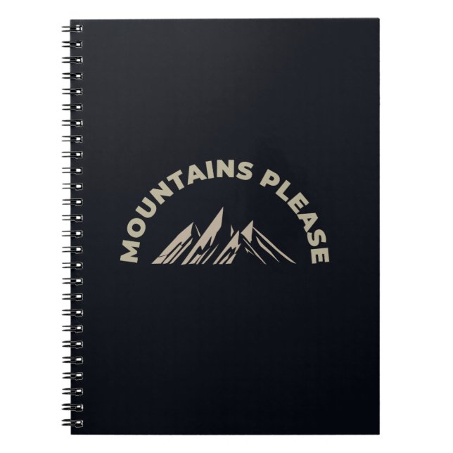 Mountains please notebook (Front)
