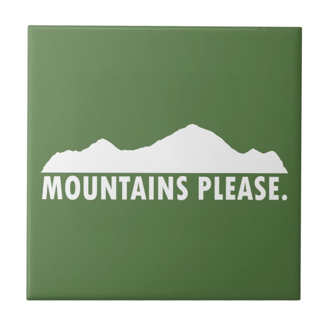 Mountains Please Tile (Front)