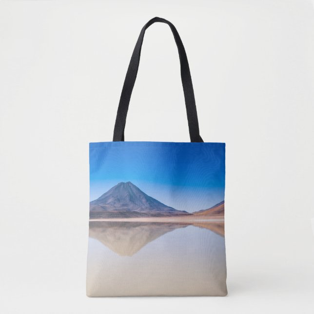 MOUNTAINS REFLECTED ON WATER TOTE BAG (Front)