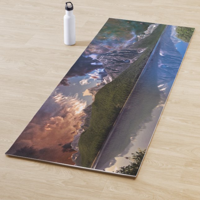 Mountains Reflections Water Ocean Yoga Mat (In Situ)