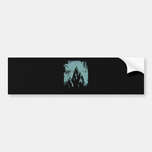 Mountains Retro Design Bumper Sticker