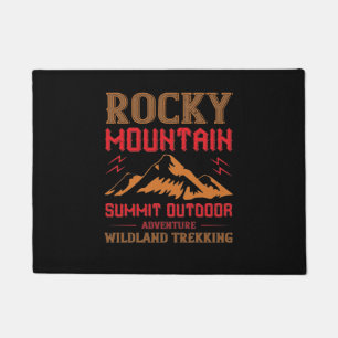Mountains - Rocky Mountain Outdoor Adventure Doormat