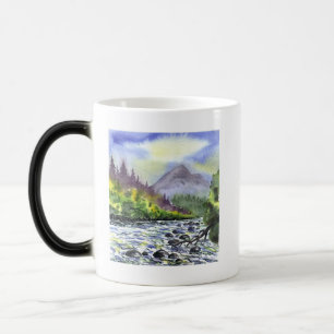 Mountains Sky Painting Destiny Artistic Nature Magic Mug