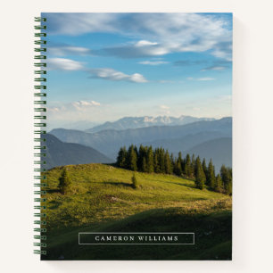 Mountains Spitzingsee Lake, Swiss Alps Notebook