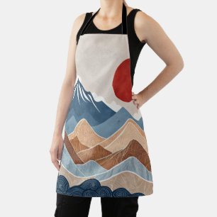 Mountains Sunset Beauty Apron