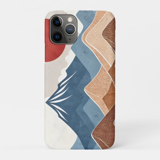 Mountains Sunset Beauty Case-Mate iPhone Case (Back)
