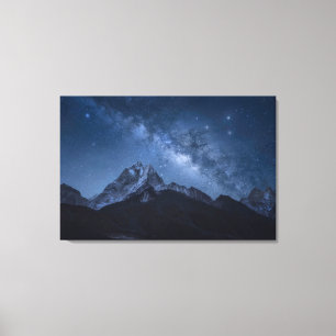Mountains   Thamserku Mountain, Nepal Canvas Print