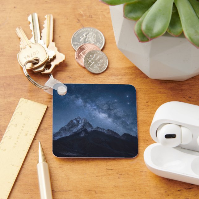 Mountains | Thamserku Mountain, Nepal Keychain (Desk)