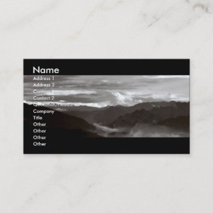 Mountains; The Ethereal/B&W Landscape Business Card