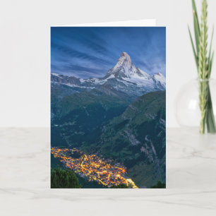 Mountains The Matterhorn, Zermatt, Swiss Alps Card