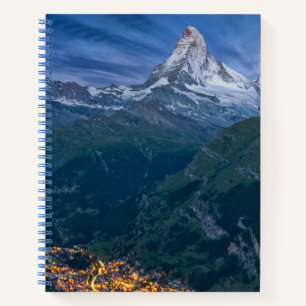 Mountains The Matterhorn, Zermatt, Swiss Alps Notebook