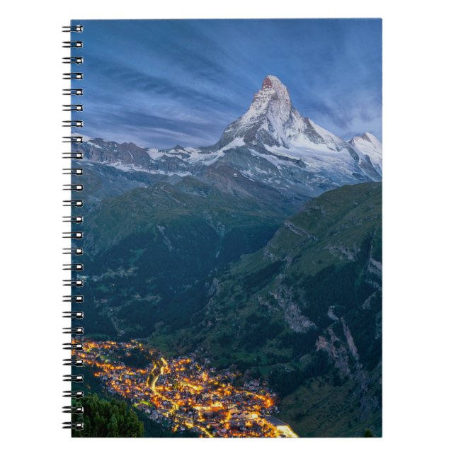 Mountains | The Matterhorn, Zermatt, Swiss Alps Notebook (Front)