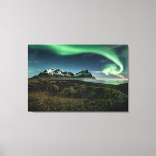 Mountains   Vestrahorn Mountain, Iceland Canvas Print