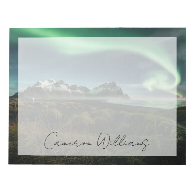 Mountains | Vestrahorn Mountain, Iceland Notepad (Front)