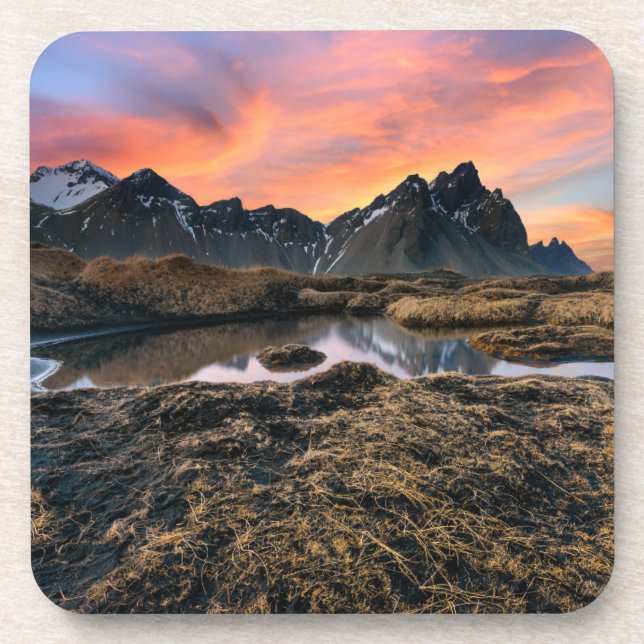Mountains | Vesturhorn Mountain Iceland Coaster (Front)