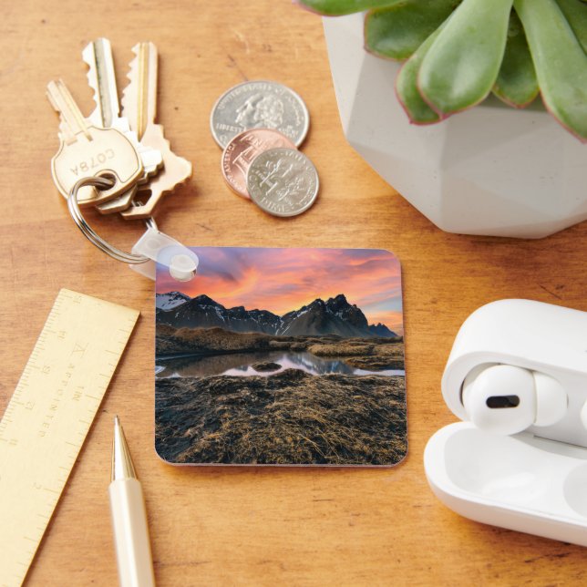 Mountains | Vesturhorn Mountain Iceland Keychain (Desk)