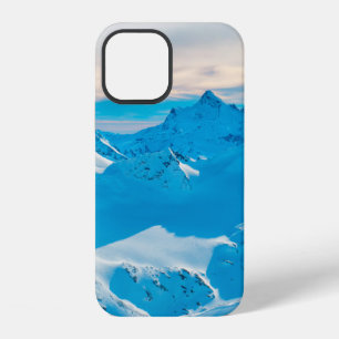 Mountains with snow peaks and sunset skysnow,alpin iPhone 12 case