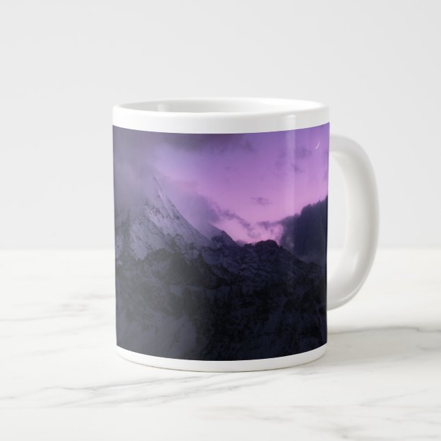 Mountains | Yading National Park, Sichuan, China Large Coffee Mug (Front Right)