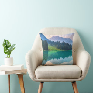 Mountains Yoho National Park, British Columbia Throw Pillow