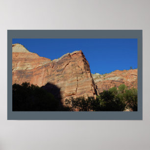 Mountains Zion National Park Poster