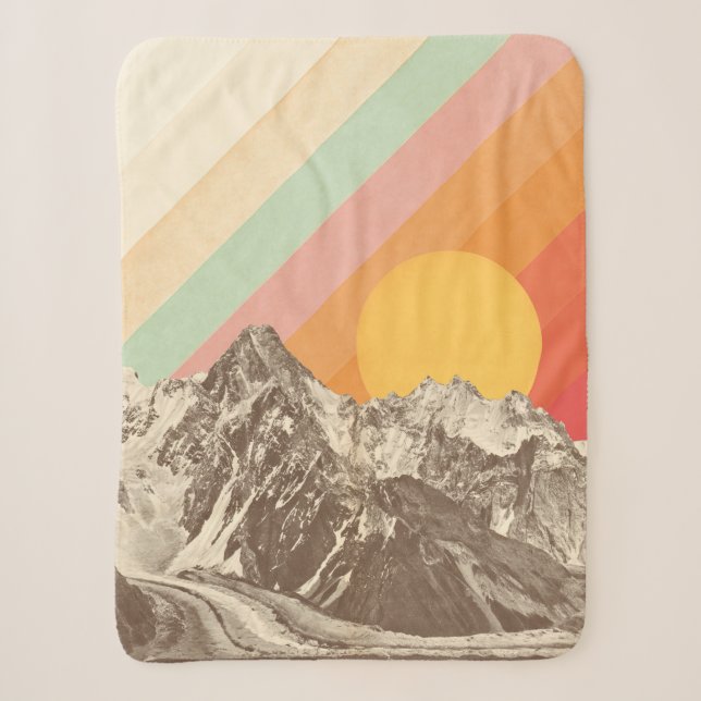 Mountainscape 1 | Florent Bodart Sherpa Blanket (Front)