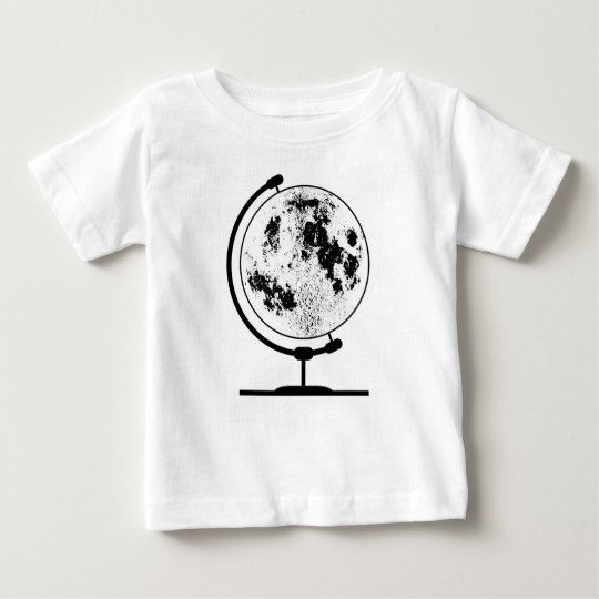 Mounted Lunar Globe On Rotating Swivel Baby T-Shirt
