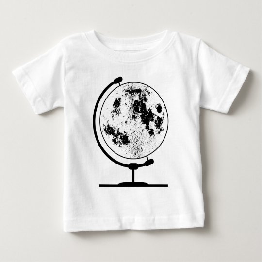 Mounted Lunar Globe On Rotating Swivel Baby T-Shirt