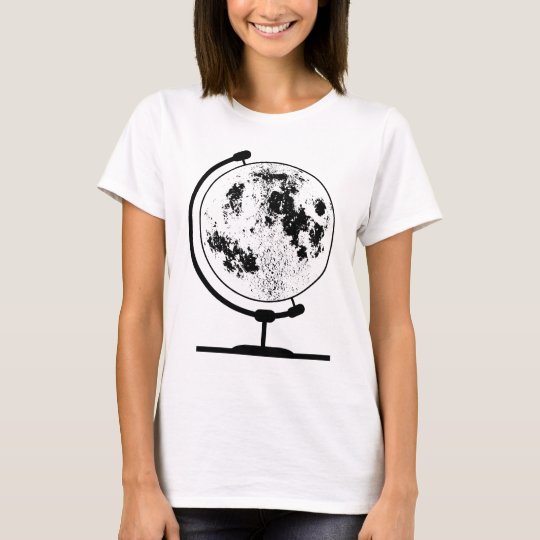 Mounted Lunar Globe On Rotating Swivel T-Shirt