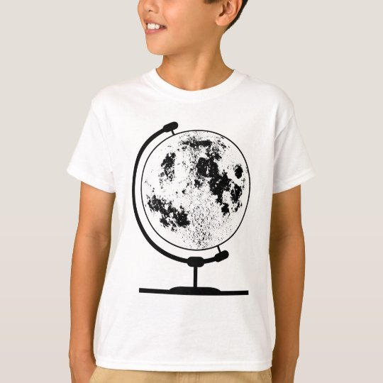 Mounted Lunar Globe On Rotating Swivel T-Shirt