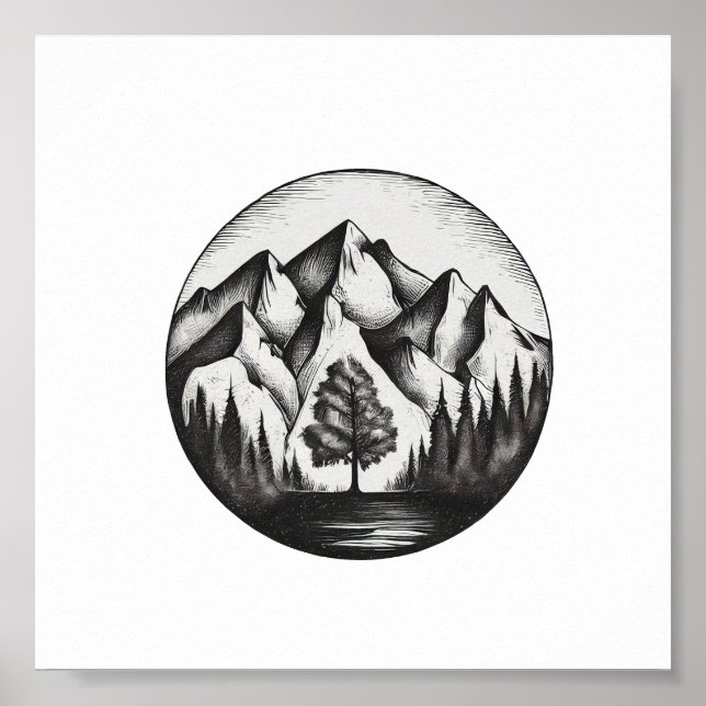 Mountian Logo Poster (Front)