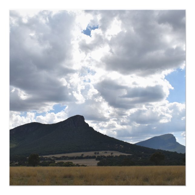 Mounts Sturgeon and Abrupt Under Dramatic Clouds  Photo Print (Front)