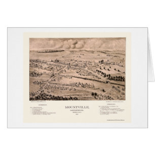 Mountville, carte panoramique de PA - 1894