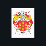 Moura Family Crest Canvas Print<br><div class="desc">Moura Coat of Arms</div>