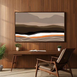 Mourne Mountains Abstract Art Poster (unframed)