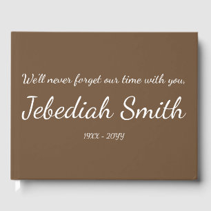 Mournful and Personalized Sympathies Guestbook