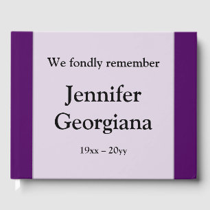 Mournful and Respectable Funeral Guest Book