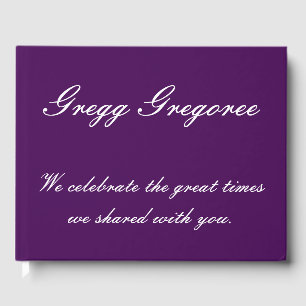 Mournful, Subdued Funeral/Memorial Guestbook