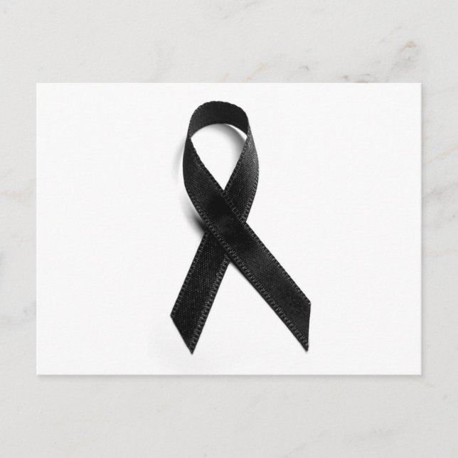 Mourning - Black Ribbon Postcard (Front)