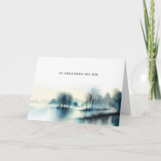 mourning card "In Thought With You"