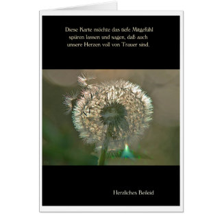 Mourning Card Pusteblume