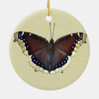 Mourning Cloak Butterfly - Nymphalis antiopa Ceramic Ornament