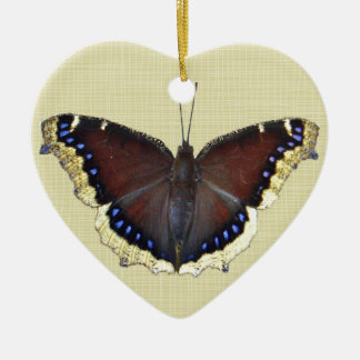 Mourning Cloak Butterfly - Nymphalis antiopa Ceramic Ornament