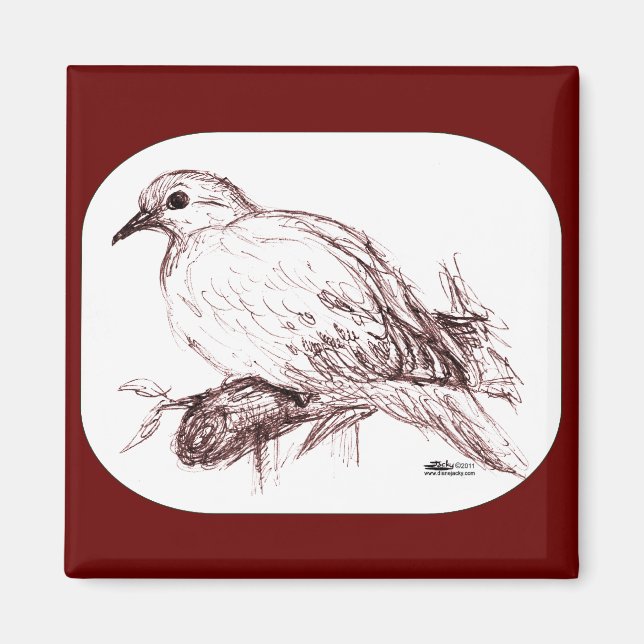 Mourning Dove Baby Magnet (Front)
