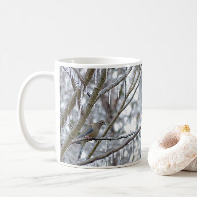 Mourning Dove Coffee Mug (With Donut)