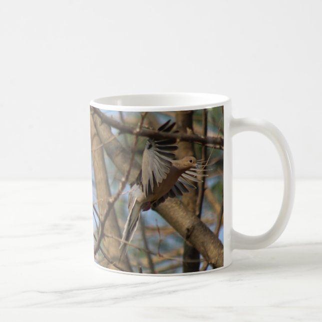 Mourning Dove in flight mug (Right)