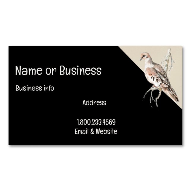 Mourning Dove/ Turtle Dove Card  to Customize (Front)