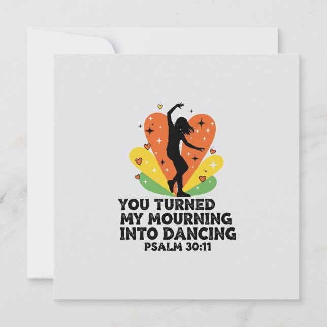 Mourning into dancing design (Front)