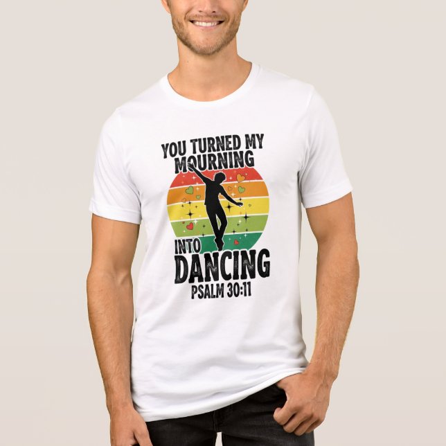 Mourning into dancing design Tri-Blend shirt (Front)